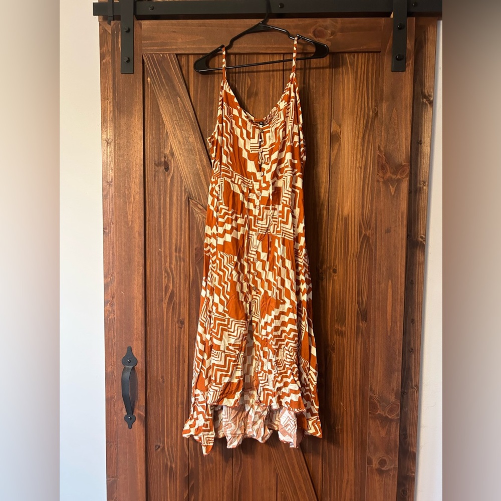 Orange Aztec Dress